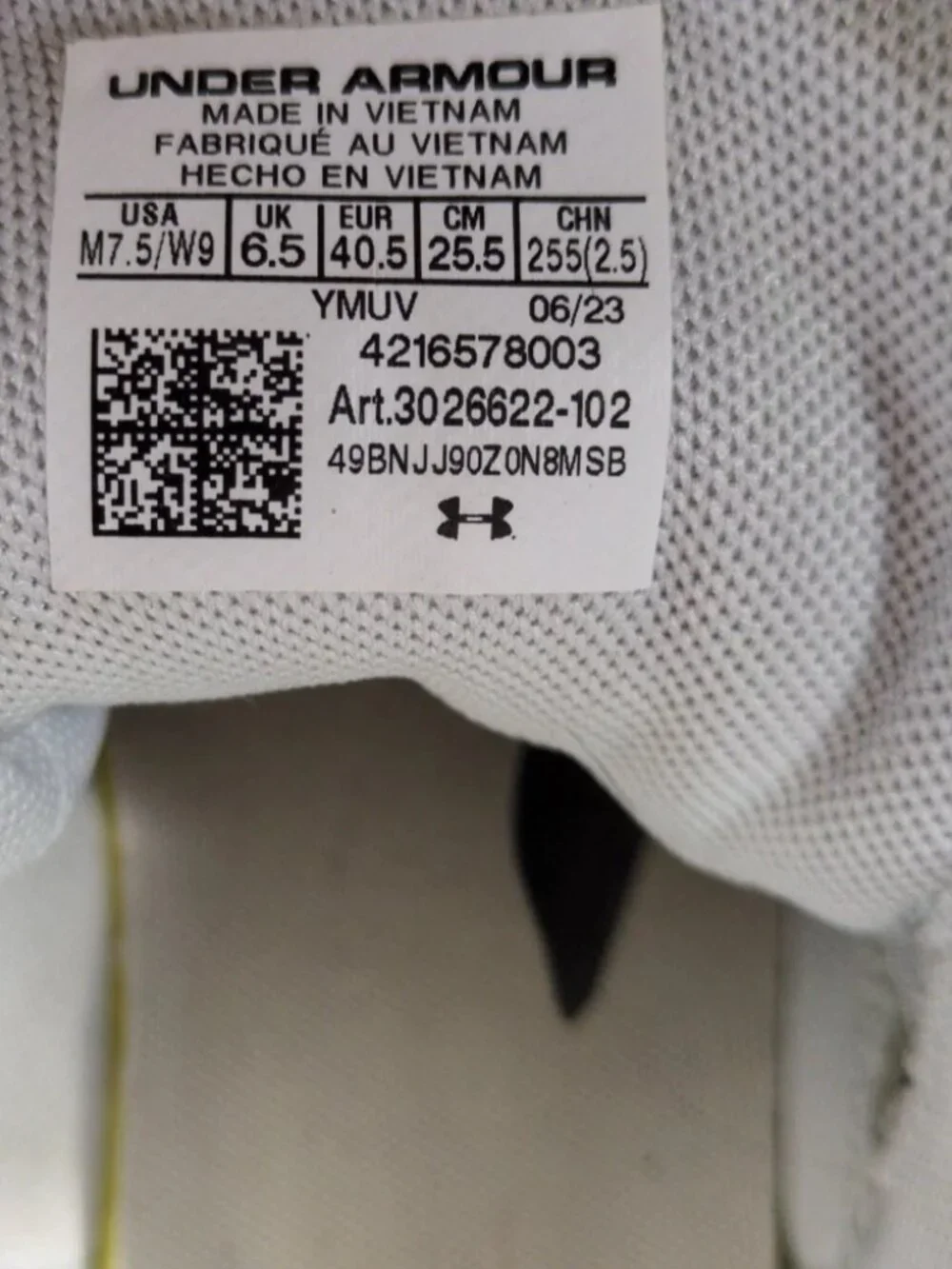 Under Armour Curry 3Z7 Basketball Shoes Gray Mens 7.5 Womens 9 (3026622-102)